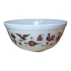 Vintage Pyrex Pattern 2 #403 1/2 qt. Mixing Bowl Early American