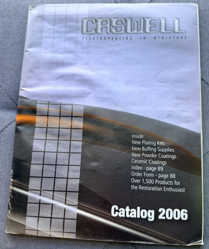 Caswell Electroplating in Miniature Catalog 2006 w/Colors, Kits,& More