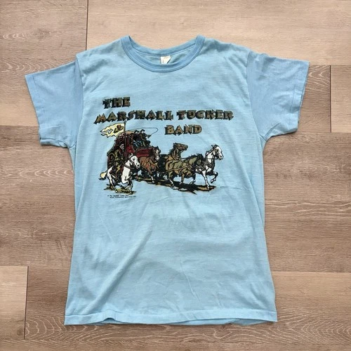 The Marshall Tucker Band Tee Shirt Men’s Large 1970s vintage concert t-shirt, vintage, size L, single stitch, B+ condition