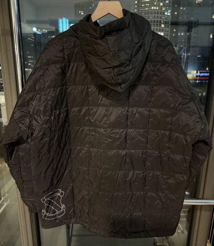 Number Nine Hooded Down Jacket Puffer Black Size XL Mens Authentic image 2