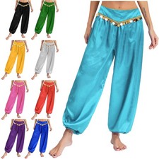 Womens Belly Dance Tribal Pants Festival Trousers Themed Party Costume Arabic