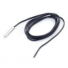 5pcs NTC 10K Ohm 1% 3435 Thermistor Temperature Sensor Cylinder Probe 1.5m Wire 