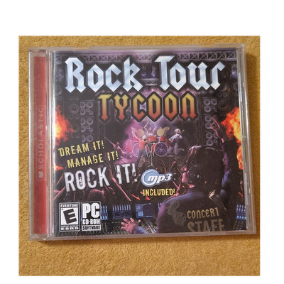 GameMill Entertainment Rock Tour Tycoon Simulation CD-ROM for Windows XP Vista