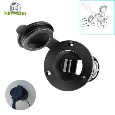 Replace 1903012 Flush Mount Power Port for Cannon Downriggers Power Cable, Black