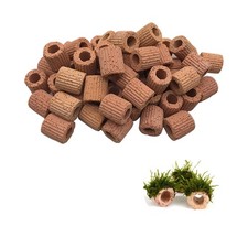 Wzttdm 20 Pcs Aquatic Water Plant Fixed Rings, Aquarium Landscape Small, Red
