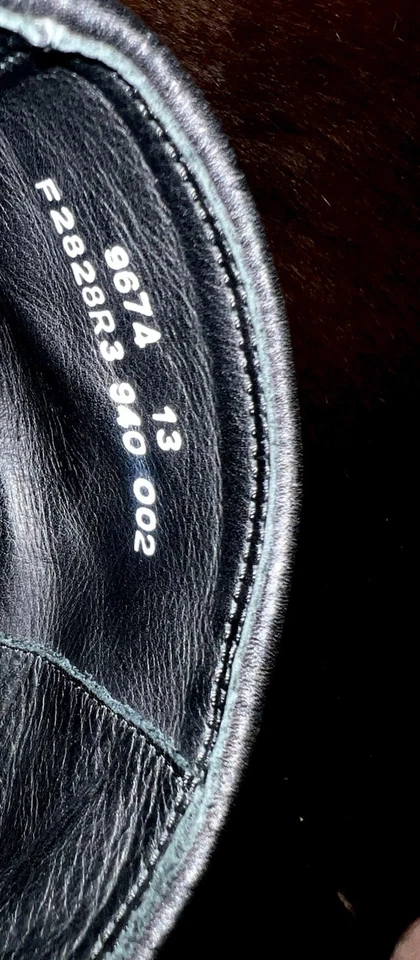 Bota John Varvatos Masculina Tamanho 13 Preta Estampa de Pele de Cobra Couro com Zíper Muito Boa - Imagem 4 de 4