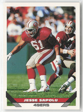 1993 Topps Football # 221 - 440 - Pick Your Card!