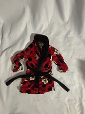 Disney Mickey Mouse Unisex Red Fleece Robe Size 3T