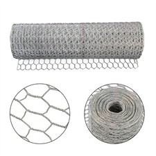 24In×100FT Chicken Wire Fencing Mesh Metal Floral Chicken Wire Fence 1" Hole 0.44 per foot