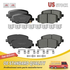Front and Rear Ceramic Brake Pads Set For