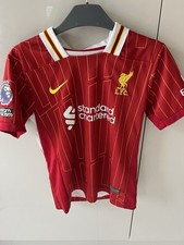 Liverpool 23/24 Home Shirt Kids Nike Red LFC Football Kit Around 7-8 Size