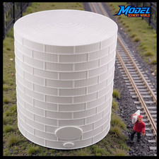 Tall Oil or Fuel Tank - HO Scale - 1:87 - White - 11 Sizes AVAILABLE