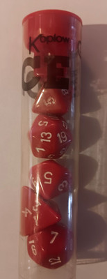 ULTRA RARE Games The Nice Dice Cranberry Dice Set -  - OOP!!!