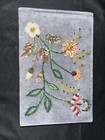 Vintage Beaded Embroidered Floral Address Book