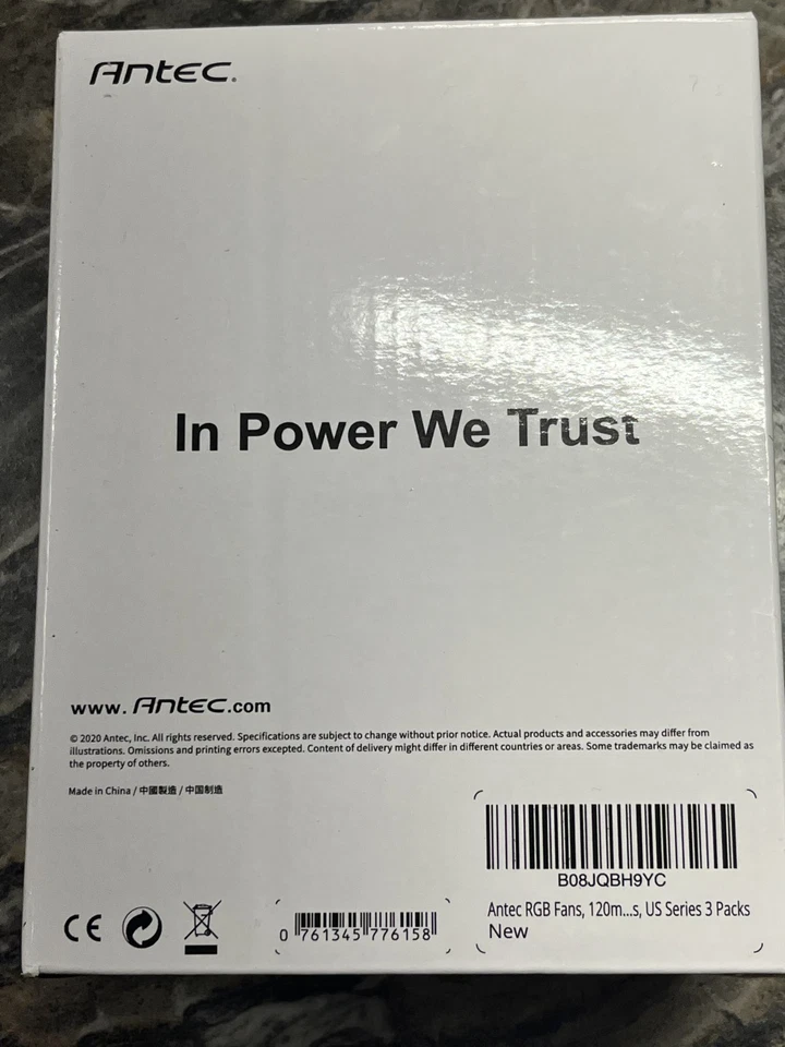 Antec RGB Fans 120mm, RGB Case Fans, PC Fans, 3-pin 5V Addressable RGB Fans, Inf - Image 4 of 4