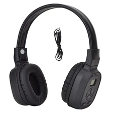 Portable Wireless FM Radio Headset perfect for using on your computer or MP3