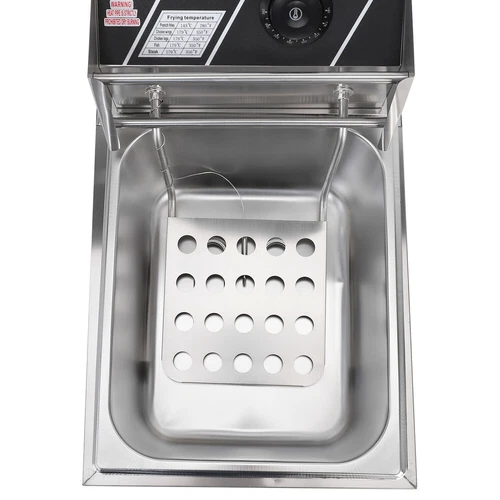 20L Commercial Electric Deep Fryer Fat Chip Twin Dual Tank Stainless Steel 5000W - Picture 17 of 28