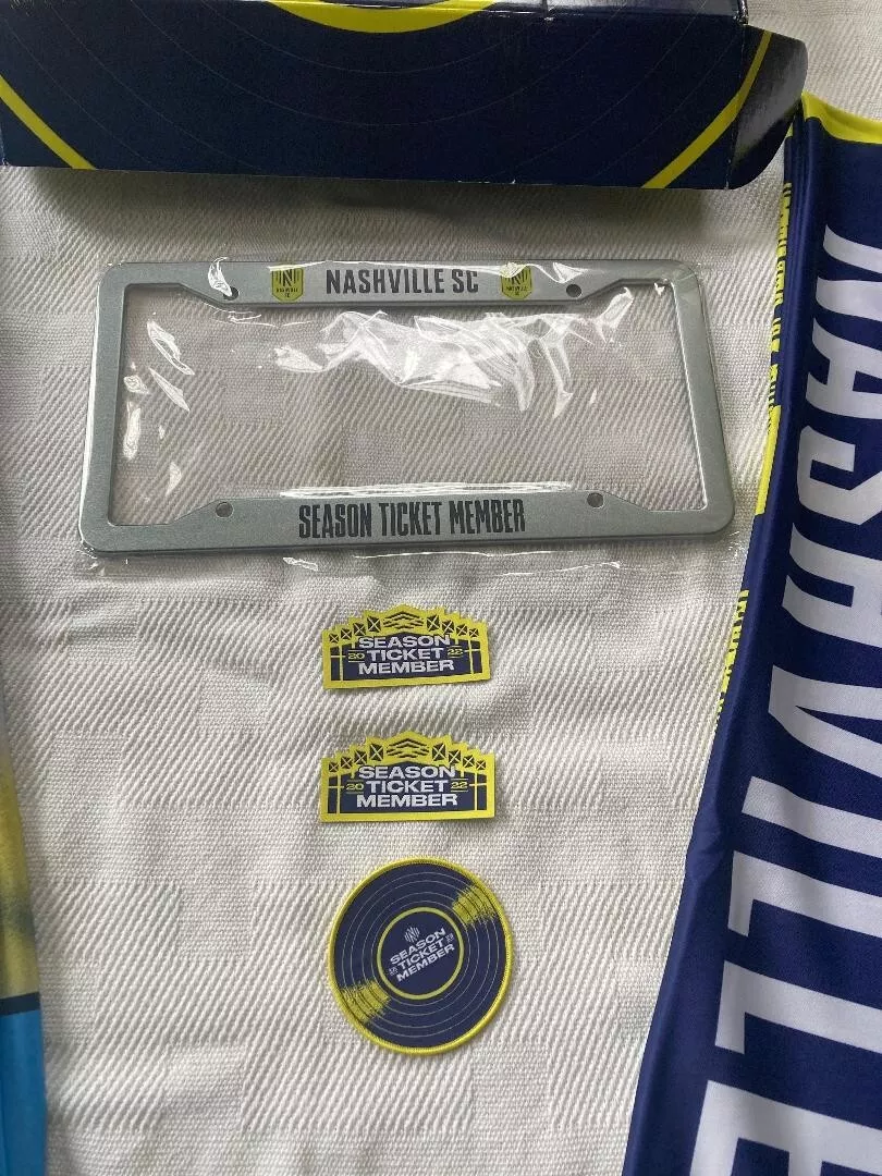 2022 2023 Nashville SC Soccer MLS Member Gift Box License Plate Scarves More