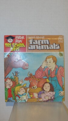 PETER PAN 33 1/3 RPM RECORD -PRE-SCHOOL DAYS - LEARN ABOUT FARM ANIMALS ...