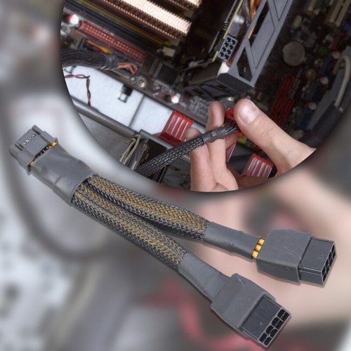 Double 8Pin to 12+4Pin 16Pin Adapter Cable 18AWG for RTX40 Series RTX4070/40 - Afbeelding 5 van 8