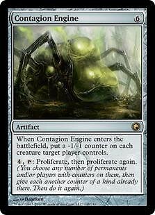 Magic The Gathering Scars of Mirrodin Single Card Rare Contagion Engine #145 - Picture 1 of 1