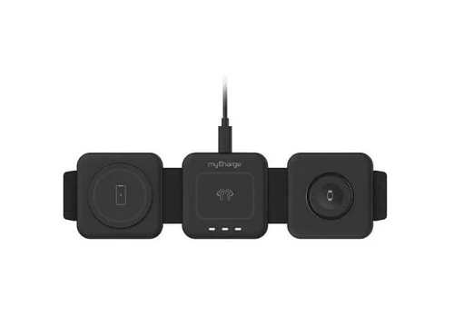 Almohadilla de carga inalámbrica MyCharge 3 en 1 - Plegable - USB-C - Imagen 1 de 1