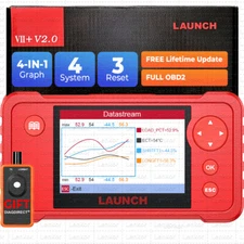 2024 LAUNCH X431 Creader VII+ OBD2 Diagnostic Scanner ABS SRS Fault Code Reader