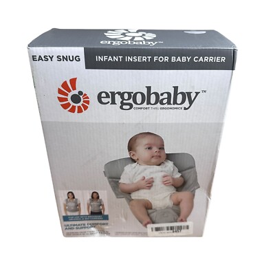 ERGObaby 'Easy Snug' Cotton Poplin Baby Insert in Grey - New Open Box