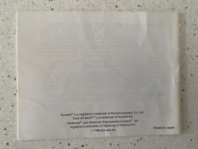 Track & Field II Nintendo Entertainment System 1989 NES Manual Only