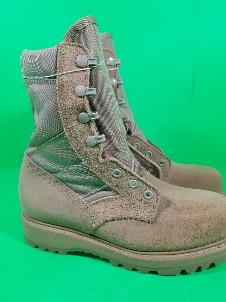 VIBROM Temperate Weather Combat Boots, Coyote Brown, Size: 5.5 W