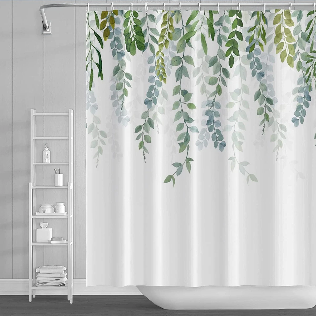 Sage Green Shower Curtain For Bathroom Waterproof Quick Drying