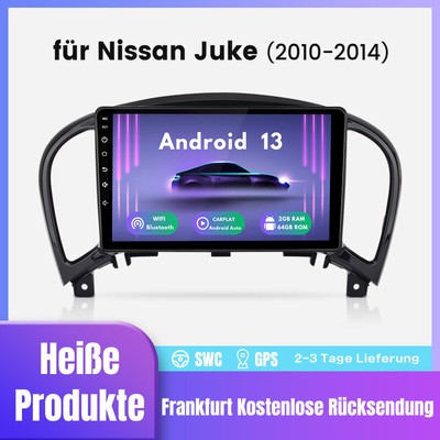 Für Nissan Juke 2010-2014 9'' Android 13 GPS Navi Autoradio DSP Wifi DAB 2G+64G
