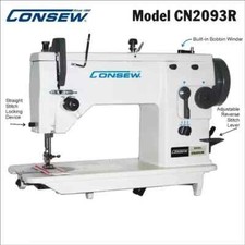 NEW Consew CN2093R Zig-Zag Lockstitch Industrial Sewing Machine  Table  Motor