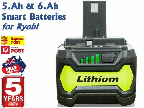Ryobi RB18L50 ONE+ Lithium+ 5.0Ah Battery, 18 V