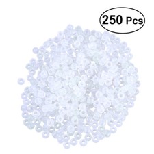250PCS UV Beads Clear Beads Color Magically Changing UV Reactive Pony Beads