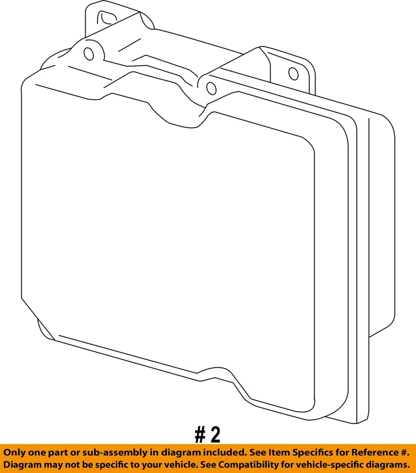 Conjunto de bomba y motor ABS usado se adapta a: montaje GMC Yukon 2007 marco LH por debajo de aprox. Foto 4 de 4