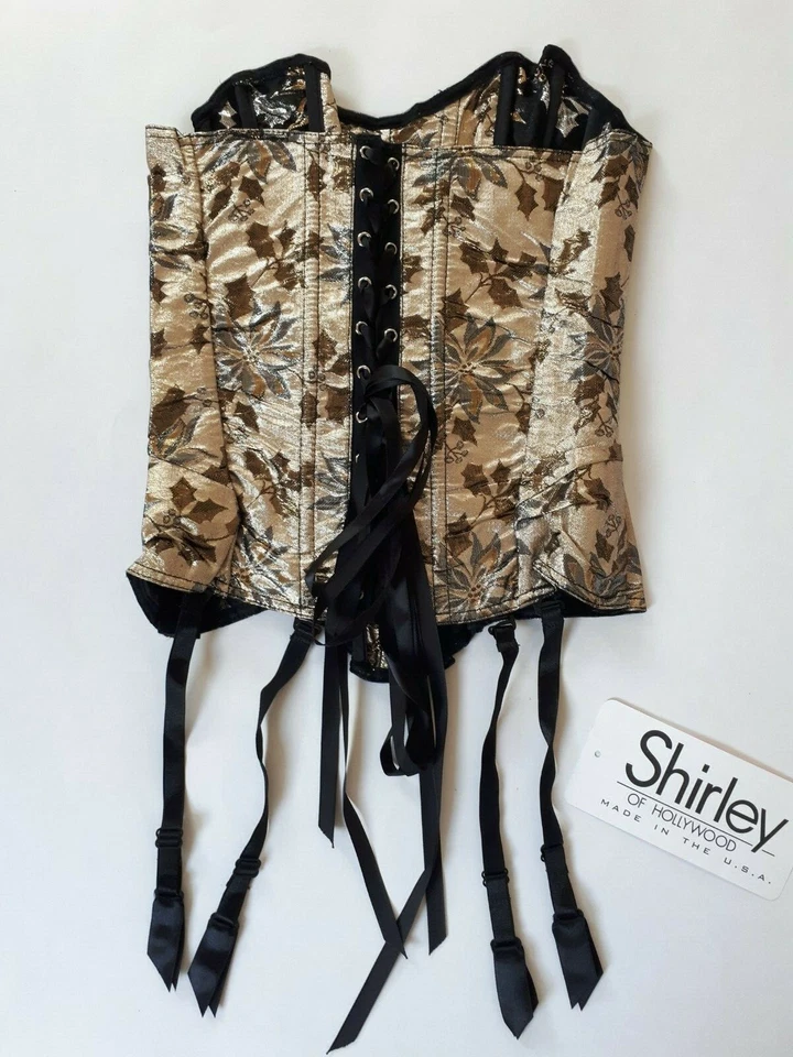 Дизайнерское белье баски корсеты бюстье Shirley of Hollywood золото размер 32 - Изображение 3 из 4