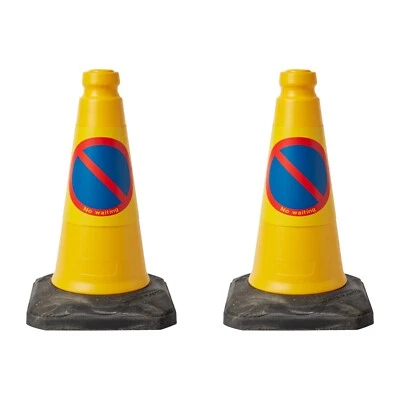 INNOVATUS 2 PACK NO WAITING TRAFFIC CONES - HEAVY DUTY 450 MM HIGH -BRAND NEW