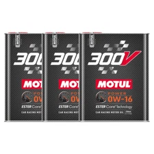 Motul 300V POWER 0W16 100% Synthetic Engine Oil 110855 2L 3 Pack
