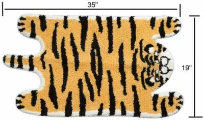 Huichenxing2021furstore Bano De Tigre Leopardo Rosa En Forma | Cuotas Sin Interés