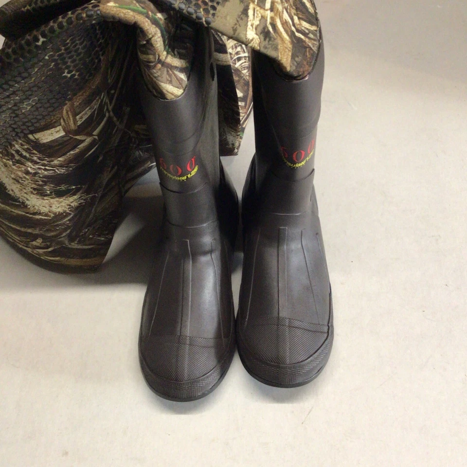 DUCKS UNLIMITED Realtree Max 5 CHEST WADERS W/BOOTS 600g THINSULATE Sz 7 V43 - Image 4 of 4