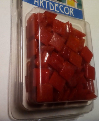 Mosaic 1 cm Artdecor ca. 82 St. 50 gr, 14 526 18 rot Rayher