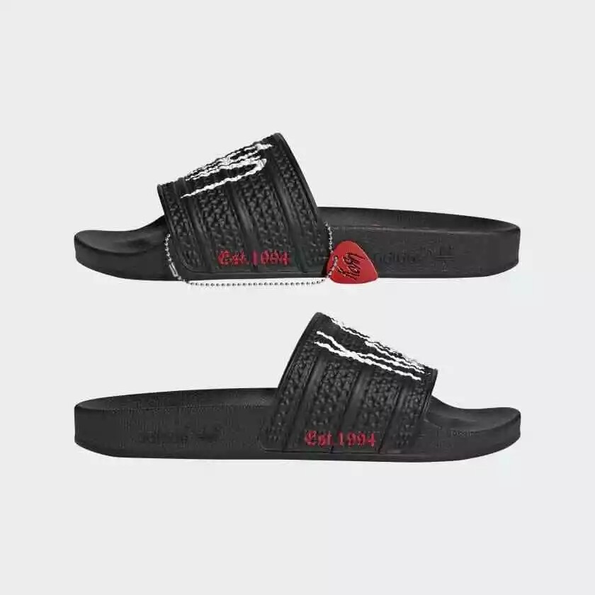 adidas 【新品】 コラボ★ADILETTE KORN SLIDES Adidas x Korn Adilette Slides | Mens 6 / Womens 7 | Stickers