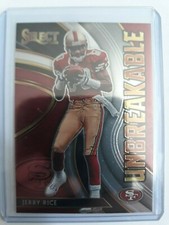 2020 Panini Select Football Jerry Rice Unbreakable Insert U8 San Francisco 49ers