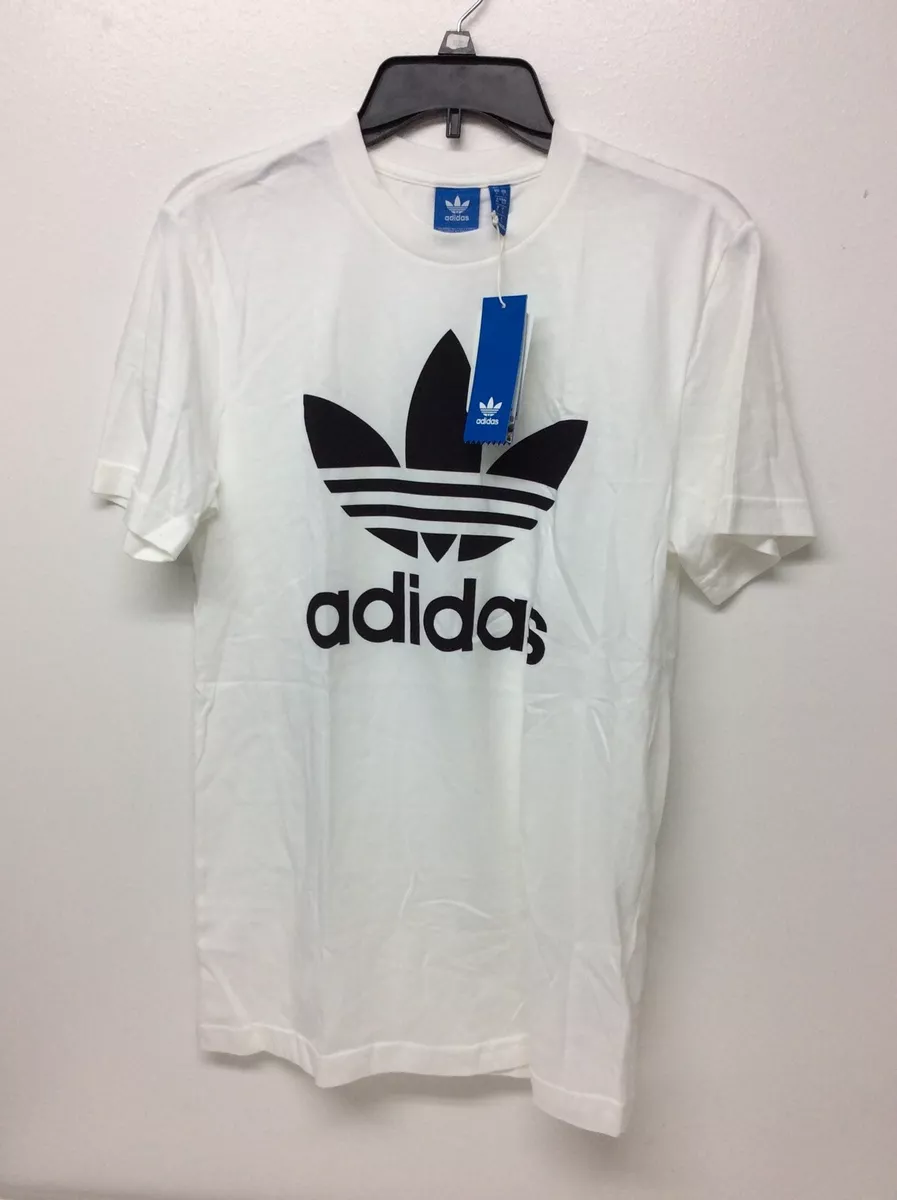 Adidas Black Originals Trefoil Men's White T-Shirt