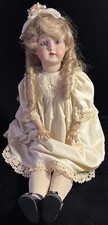Vintage Antique German Bisque 22" Ball-Jointed Doll in LOVELY DRESS