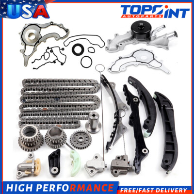 For Jeep Grand Cherokee 11-15 Timing Chain Kit Cover Gasket Set Water Pump 3.6L