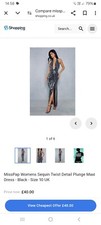 Misspap Sequin Maxi Dress 10 BNWT