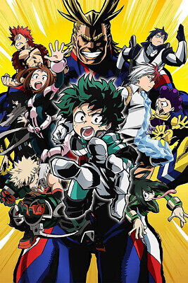 My Hero Academia - Manga / Anime TV Show Poster / Print (Characters)