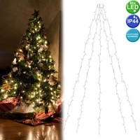 Led Weihnachts Baum ÜBerwurf Netz Lichter Kette Deko Doppel Timer AußEn Innen